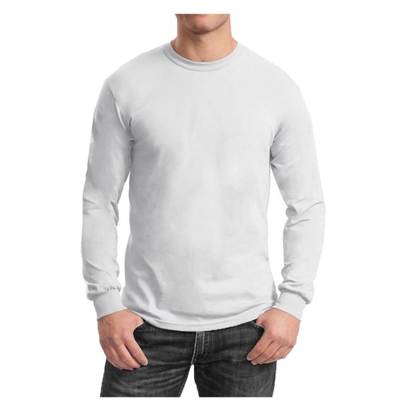 Men's Long Sleeve Slim Fit Crew Neck Tee (S-2XL)