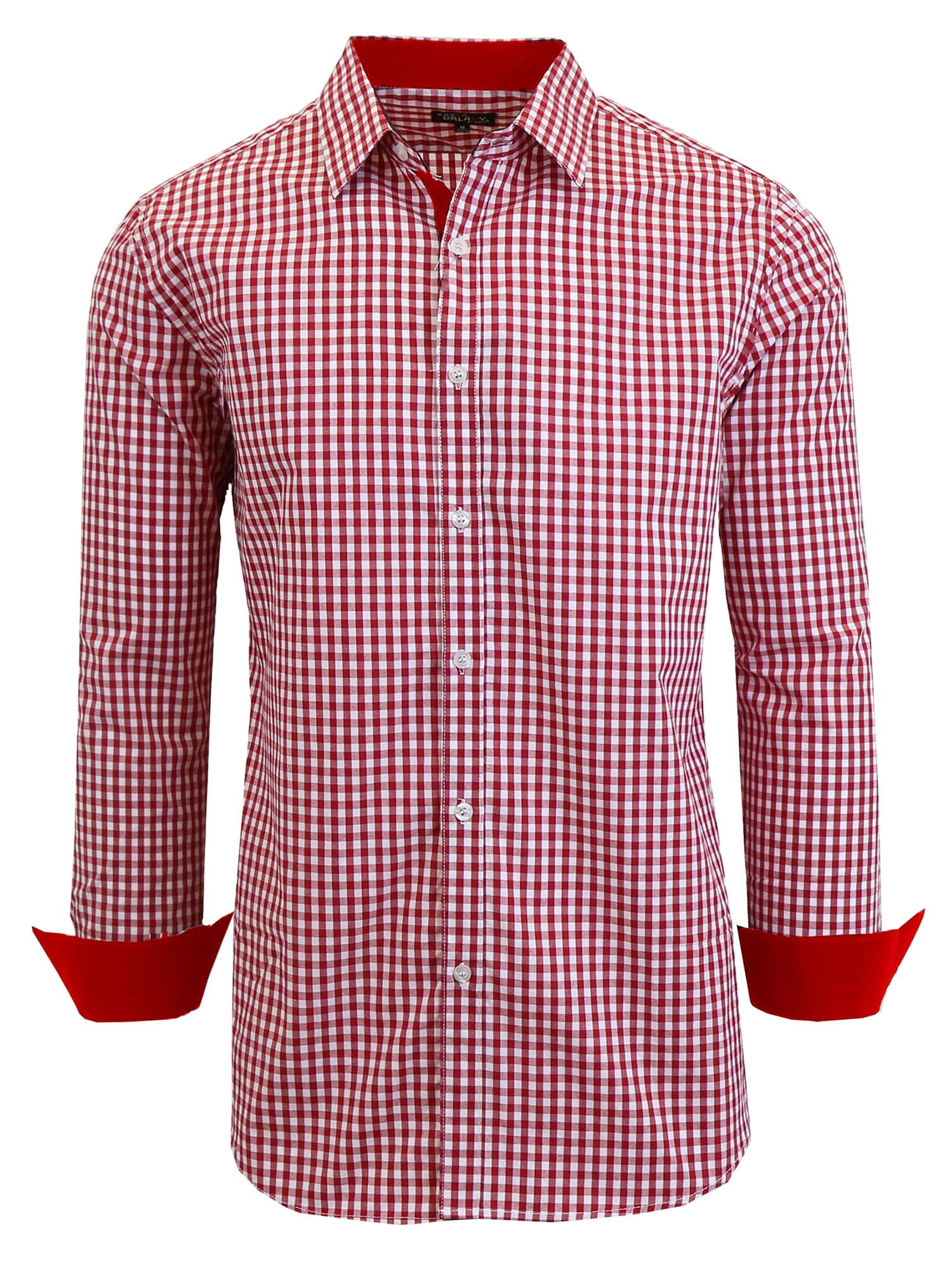 Men's Long Sleeve Slim Fit Dress Shirts (S2XL)