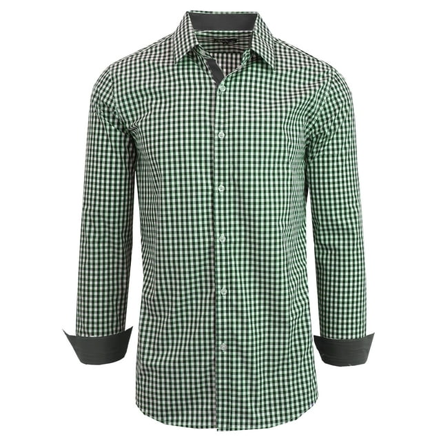 Men's Long Sleeve Slim Fit Dress Shirts (S2XL)