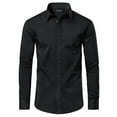 thumbnail image 1 of Men's Long Sleeve Slim Fit Dress Shirts (S-2XL), 1 of 5