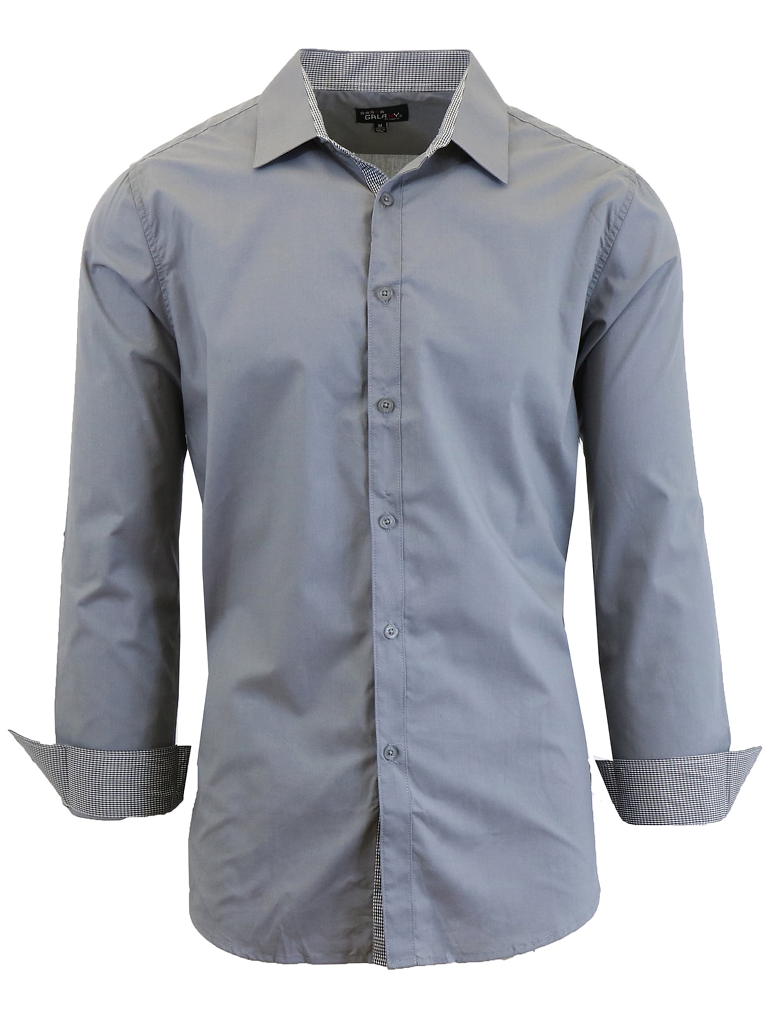 walmart long sleeve dress shirts George Men's Classic Dress Shirt with Long Sleeves, Sizes S-3xl, Size: Medium, White