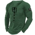 thumbnail image 1 of Men's Long Sleeve Solid Color Casual Beach Polyester Spandex Blend Shirt, 1 of 2