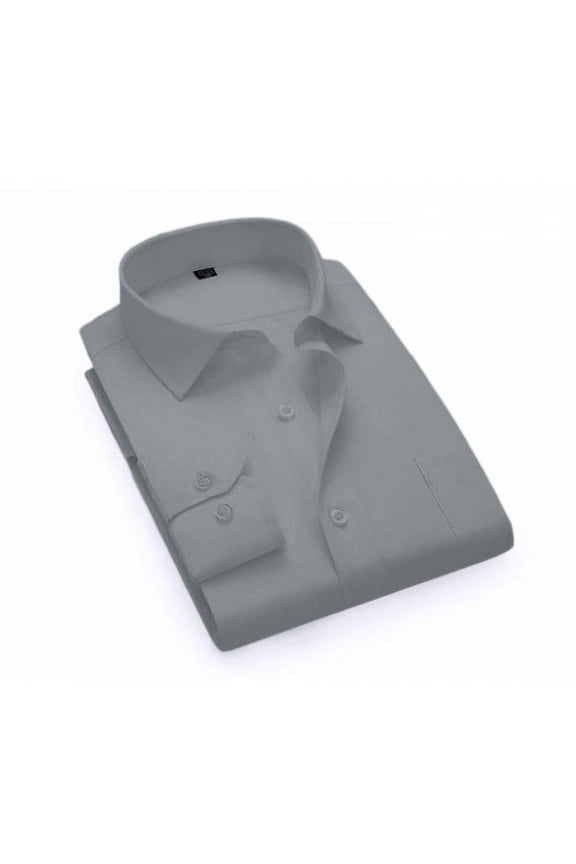 Men's Long Sleeve Solid Colors Generic Dress Shirts