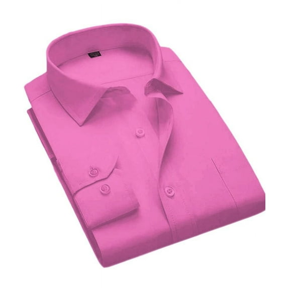 Men's Long Sleeve Solid Colors Generic Dress Shirts