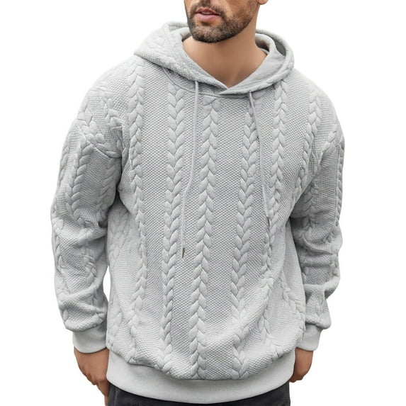 Men's Long Sleeve Sweatshirt Tops Pullover Fall Clothes Fashion Outfits Basic Casual Winter Clothing 2025