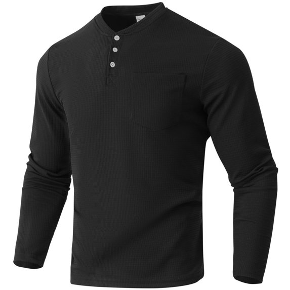 Men's Long Sleeve T-Shirt Basic Style Polyester Fiber Solid Color Straight Cut Autumn Fashion Urban Casual Tops