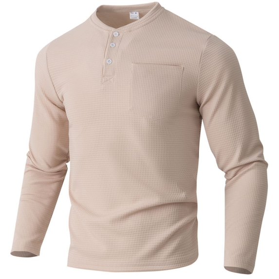 Men's Long Sleeve T-Shirt Basic Style Polyester Fiber Solid Color Straight Cut Autumn Fashion Urban Casual Tops