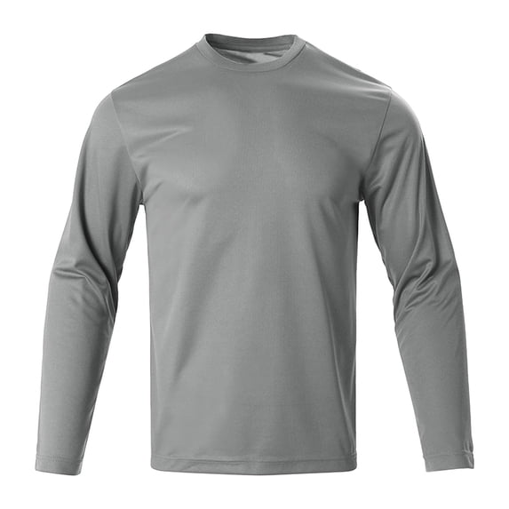 Men's Long Sleeve T-Shirt Crew Neck Tees Classic Basic Casual Tops Lightweight Quick Dry Running Hiking Shirt