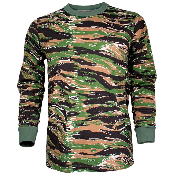 Fox Outdoor Products Long Sleeve T-Shirt, Tiger Stripe, 3X-Large