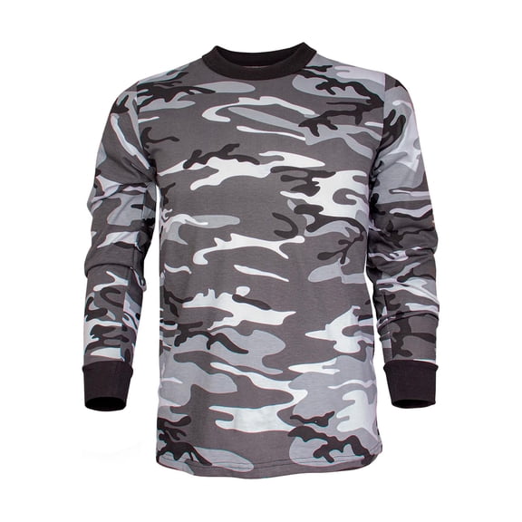 Fox Outdoor Products Long Sleeve T-Shirt, Urban Camo, Small