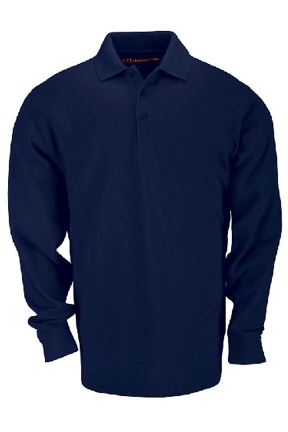Men's Long Sleeve Tactical Polo Small Dark Navy