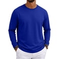 thumbnail image 1 of Men's Long Sleeve Tee Shirts Crew Neck Casual T-Shirts Soft Classic Style for Daily Casual,M, 1 of 9