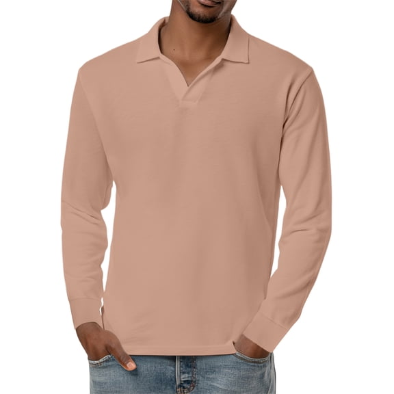 Men's Long Sleeve Tee Shirts Spring T Shirts for Men Solid Color Dry Fit Athletic Casual Loose Shirts