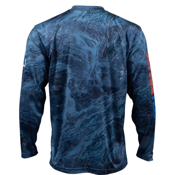 Men's Long Sleeve Tee, Blue Realtree Aspect, Size Large(BEC)