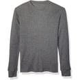 thumbnail image 1 of Men's Long Sleeve Waffle Thermal Underwear Crew Neck Shirt Top Baselayer Charcoal, Small, 1 of 1