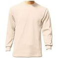 thumbnail image 1 of Men's Long Sleeve Waffle Thermal Underwear Crew Neck Shirt Top Baselayer Cream, Medium, 1 of 1
