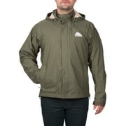 Men's Long Sleeve Waterproof Breathable Premium Rain Jacket in Cypress from Rainier
