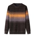 thumbnail image 1 of Men's Long Sleeved Plush And Thick Retro Ethnic Style Knitted Sweater With Warm Foundation In Autumn And Winter Loose Hoodie, 1 of 2