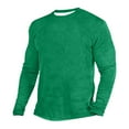 thumbnail image 1 of Men's Long Sleeved Slim Top With Round Neck And Solid Color Top, 1 of 3
