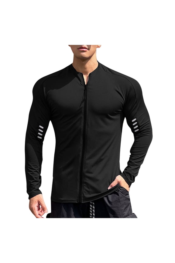 Men's Long Sleeves Cycling Full Zipper Quick Dry Bicycle Bike Shirt Outdoor Softshell Jacket (S-2XL)