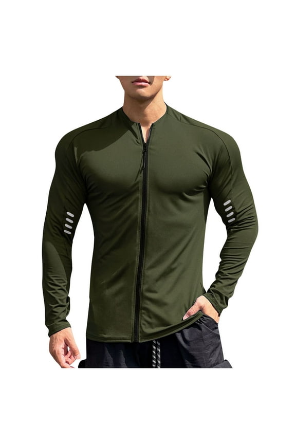 Men's Long Sleeves Cycling Full Zipper Quick Dry Bicycle Bike Shirt Outdoor Softshell Jacket (S-2XL)