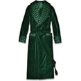 thumbnail image 1 of Men's Long Smoking Jacket Green Velvet Robe Quilted Robe Dressing Gown&nbsp;, 1 of 5
