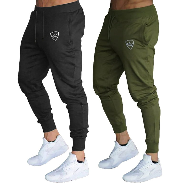 Fashion Mens Sport Pants Gym Slim Fit Trousers Running Joggers Gym