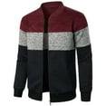thumbnail image 1 of Men's Long Zipper Sweater Sleeve Sweater Coat Men Long Sleeve Hoodless Casual Outwear Jackets, 1 of 4