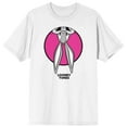 thumbnail image 1 of Men's Looney Tunes Bugs Bunny Peek Circle White Graphic Tee Shirt-M, 1 of 2