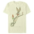 thumbnail image 1 of Men's Looney Tunes Bugs Kickin' Back with a Carrot  Graphic Tee Beige X Large, 1 of 3
