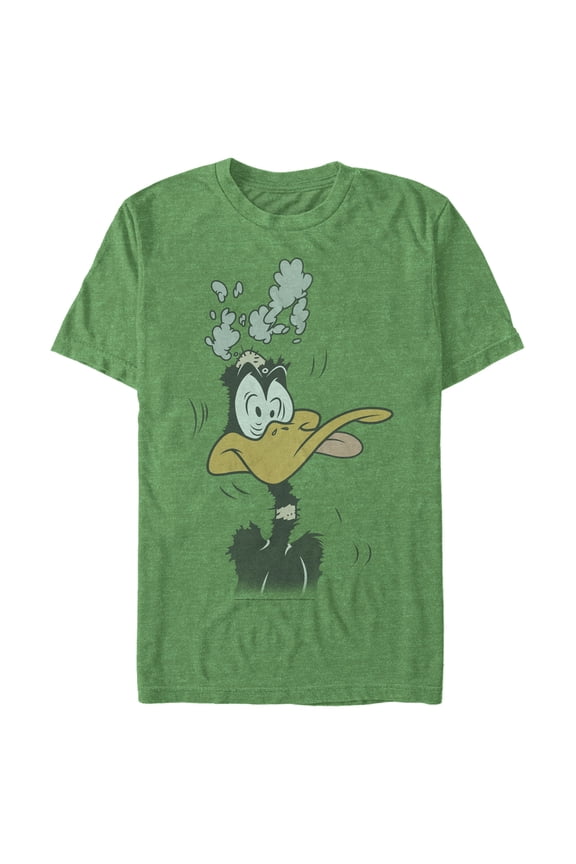 Men's Looney Tunes Daffy Duck Overthinking Graphic Tee Kelly Heather Large