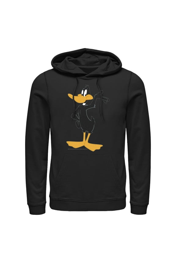 Men's Looney Tunes Daffy Duck Pose Pull Over Hoodie