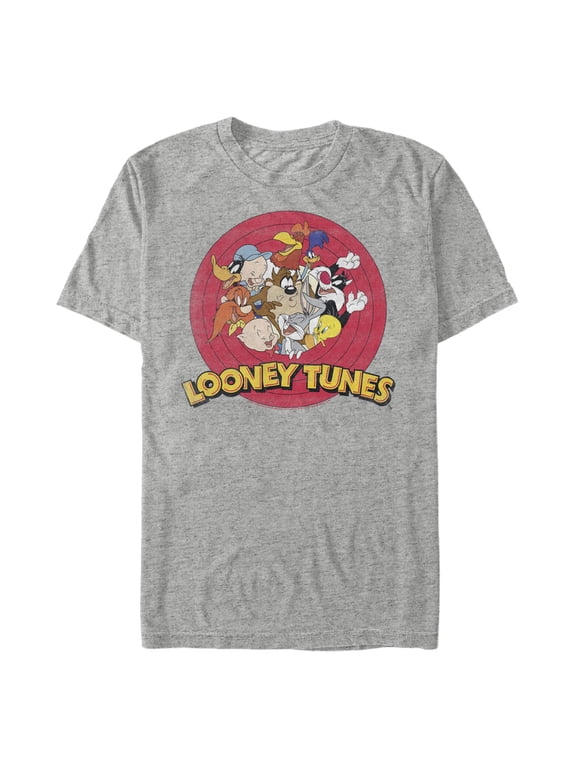 Men's Looney Tunes Distressed Classic Circle Graphic T-Shirt
