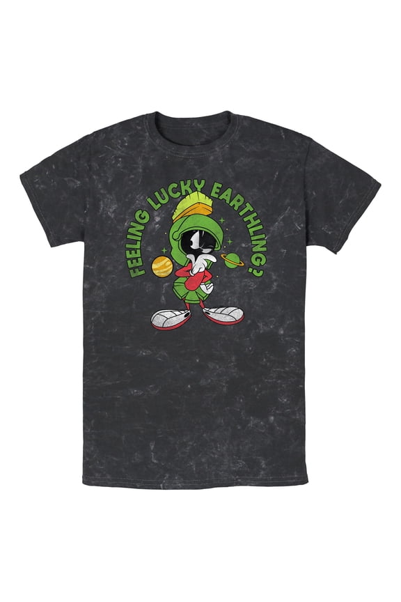 Men's Looney Tunes Feeling Lucky Earthling? Graphic T-Shirt