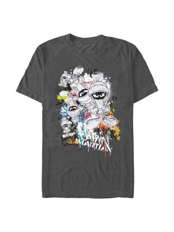 Men's Looney Tunes Graffiti Marvin Graphic T-Shirt