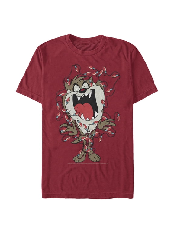 Men's Looney Tunes Light Up Christmas Taz Graphic T-Shirt