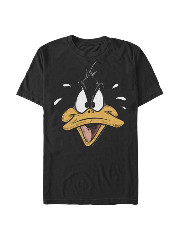 Men's Looney Tunes Mad Daffy Face Graphic T-Shirt