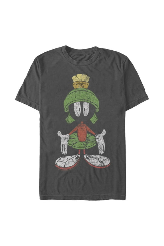 Men's Looney Tunes Marvin The Martian Distressed  Graphic T-Shirt