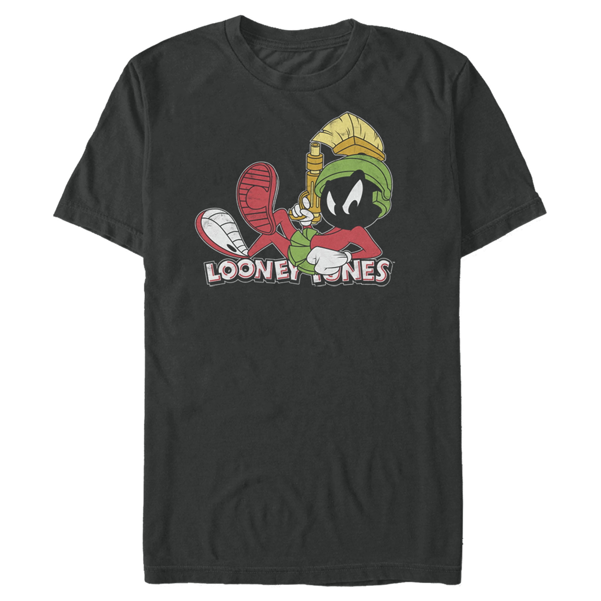 Men's Looney Tunes Marvin the Martian Thinking Graphic Tee Black Medium Men's Looney Tunes Marvin the Martian Thinking Graphic Tee Black Medium