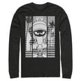 thumbnail image 1 of Men's Looney Tunes Marvin the Martian Black and White Long Sleeve Shirt Black Medium, 1 of 4