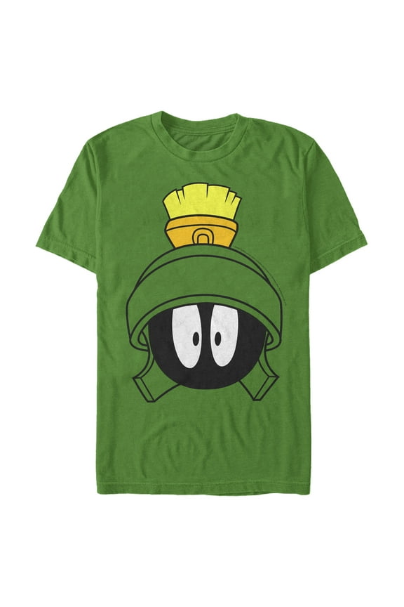 Men's Looney Tunes Marvin the Martian Helmet Graphic Tee Kelly Green X Large