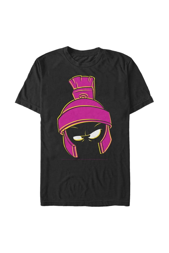 Men's Looney Tunes Marvin the Martian Modern Graphic Tee Black 2X Large
