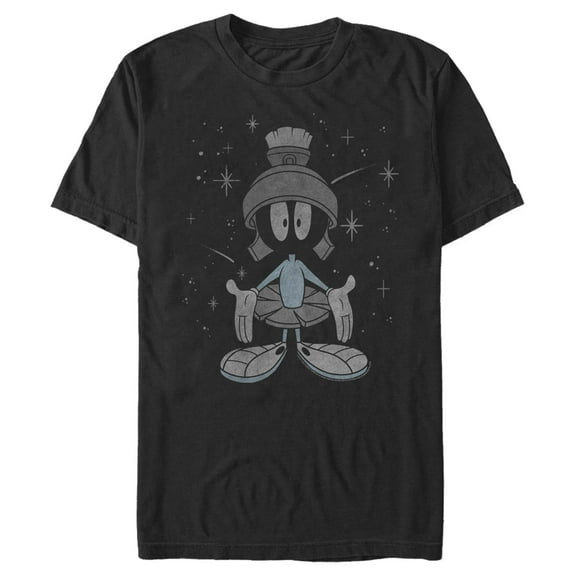 Men's Looney Tunes Marvin the Martian Night Sky  Graphic Tee Black Small