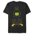 thumbnail image 1 of Men's Looney Tunes Marvin the Martian Outline  Graphic Tee Black 2X Large, 1 of 4