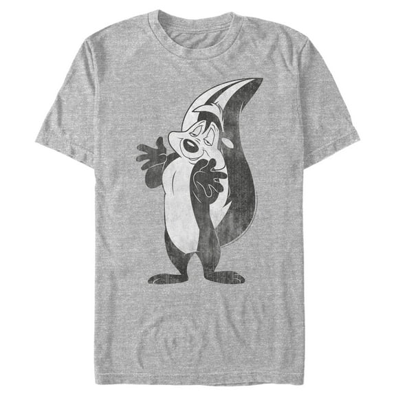 Men's Looney Tunes Pepe Le Pew Retro  Graphic Tee Athletic Heather Medium