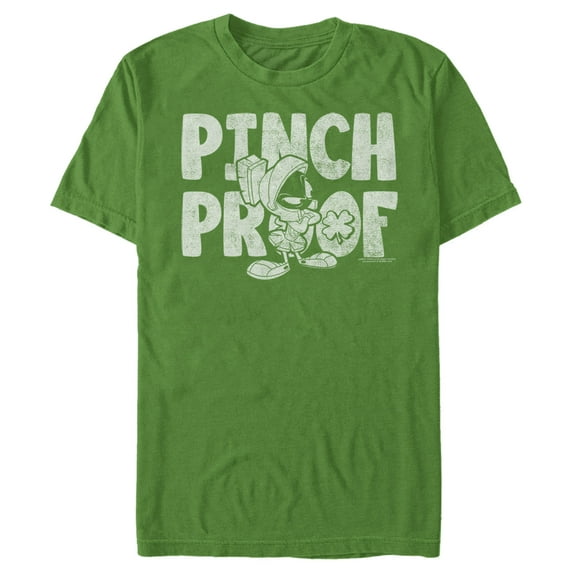 Men's Looney Tunes St. Patrick's Day Marvin the Martian Pinch Proof Graphic Tee Kelly Green 2X Large