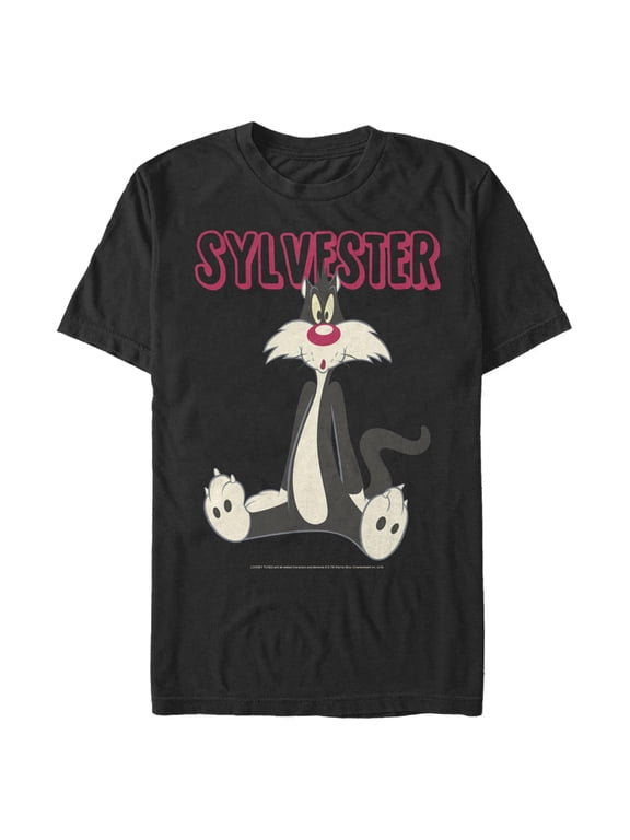Men's Looney Tunes Sylvester Sitting Graphic T-Shirt