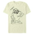 thumbnail image 1 of Men's Looney Tunes Taz Glasses Big Face Drawing Graphic Tee Beige X Large, 1 of 3