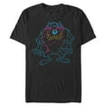 thumbnail image 1 of Men's Looney Tunes Taz Neon Outline Graphic T-Shirt, 1 of 4
