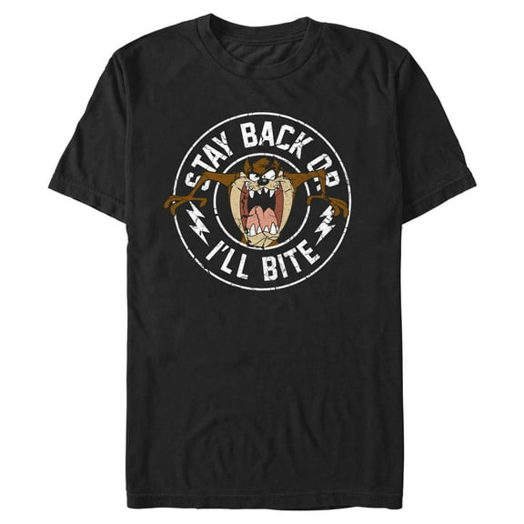 Men's Looney Tunes Taz Stay Back or I'll Bite Graphic T-Shirt